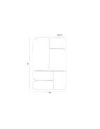 Glamour - Miroir - Fer - Marron Foncé