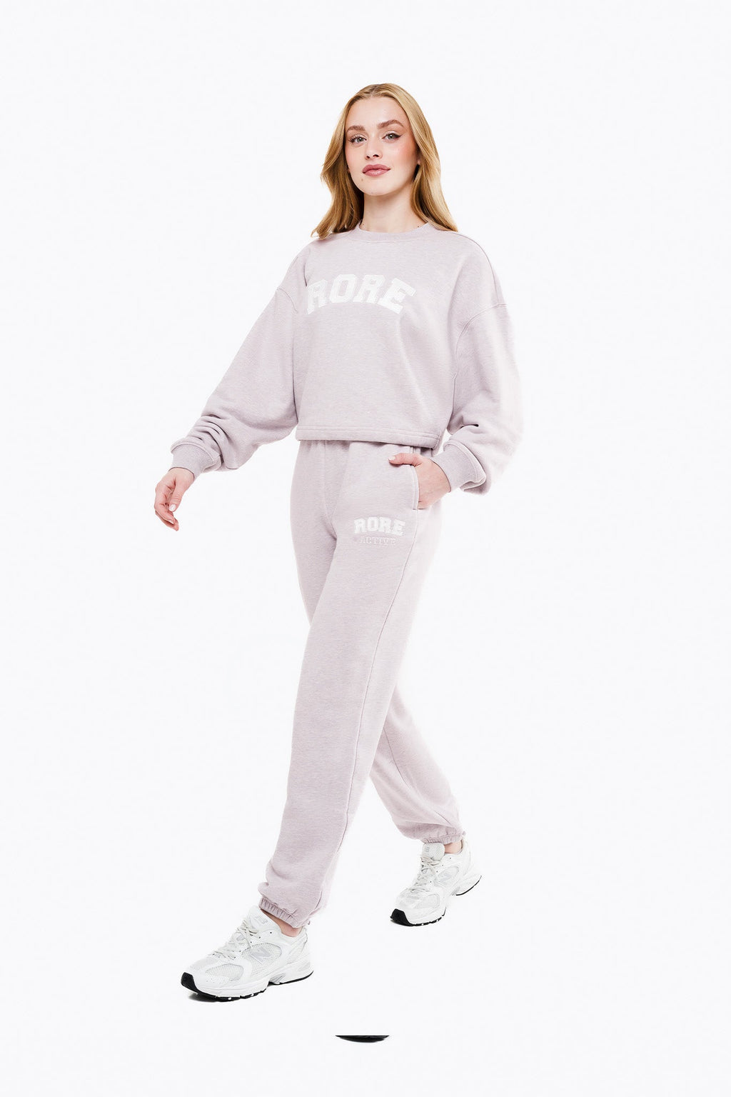 IVY Crop Sweatshirt - Lavender Haze
