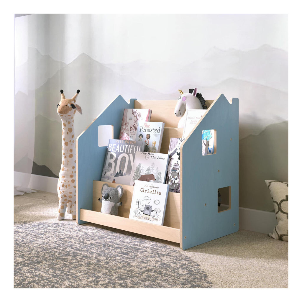 Children's Bookcase – Light Blue & Pink