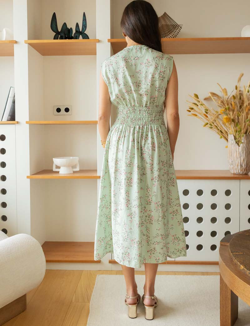 Geblümtes Opal-Kleid Novy