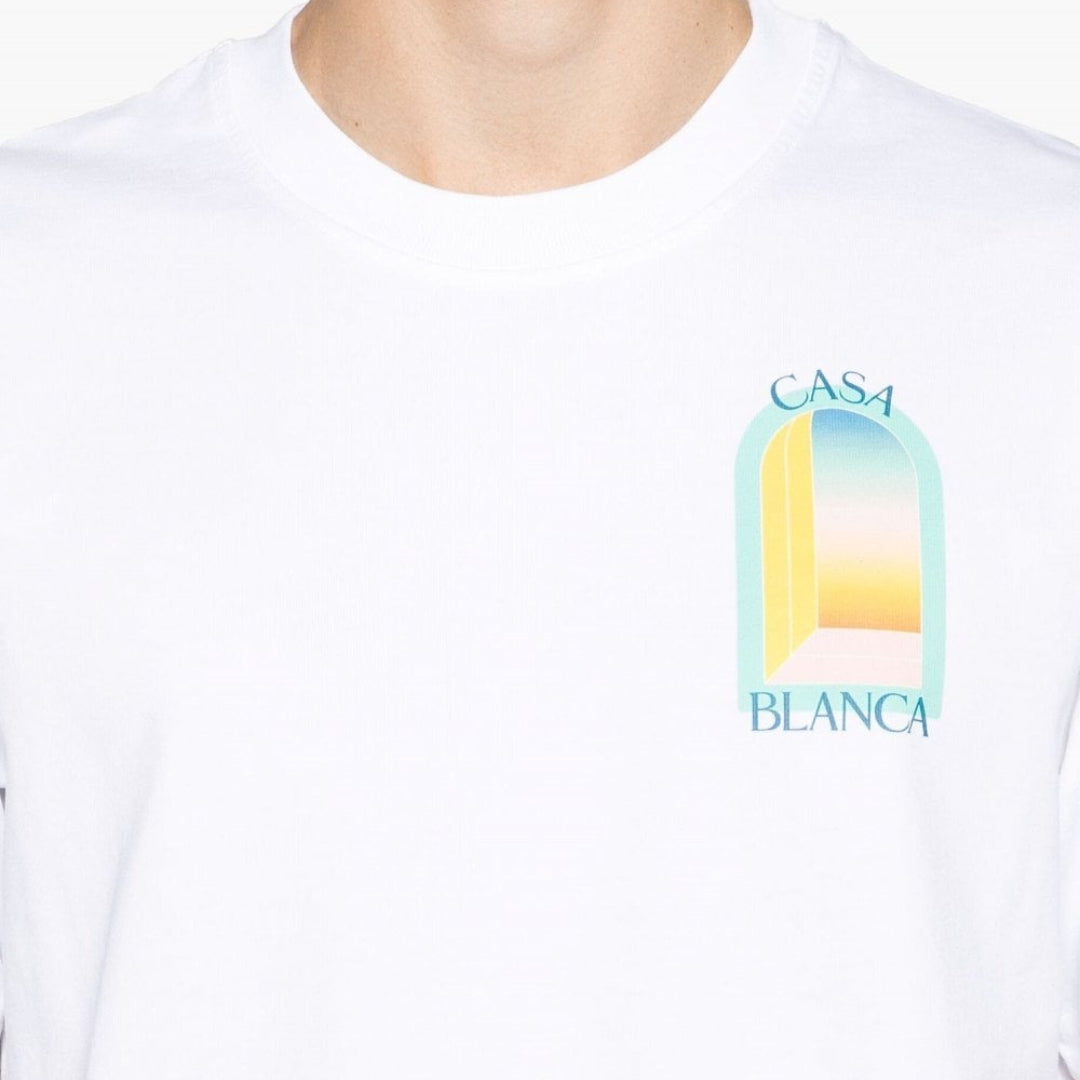 Camiseta L'Arche Gradient Pastel SS23 - Casablanca - Blanco