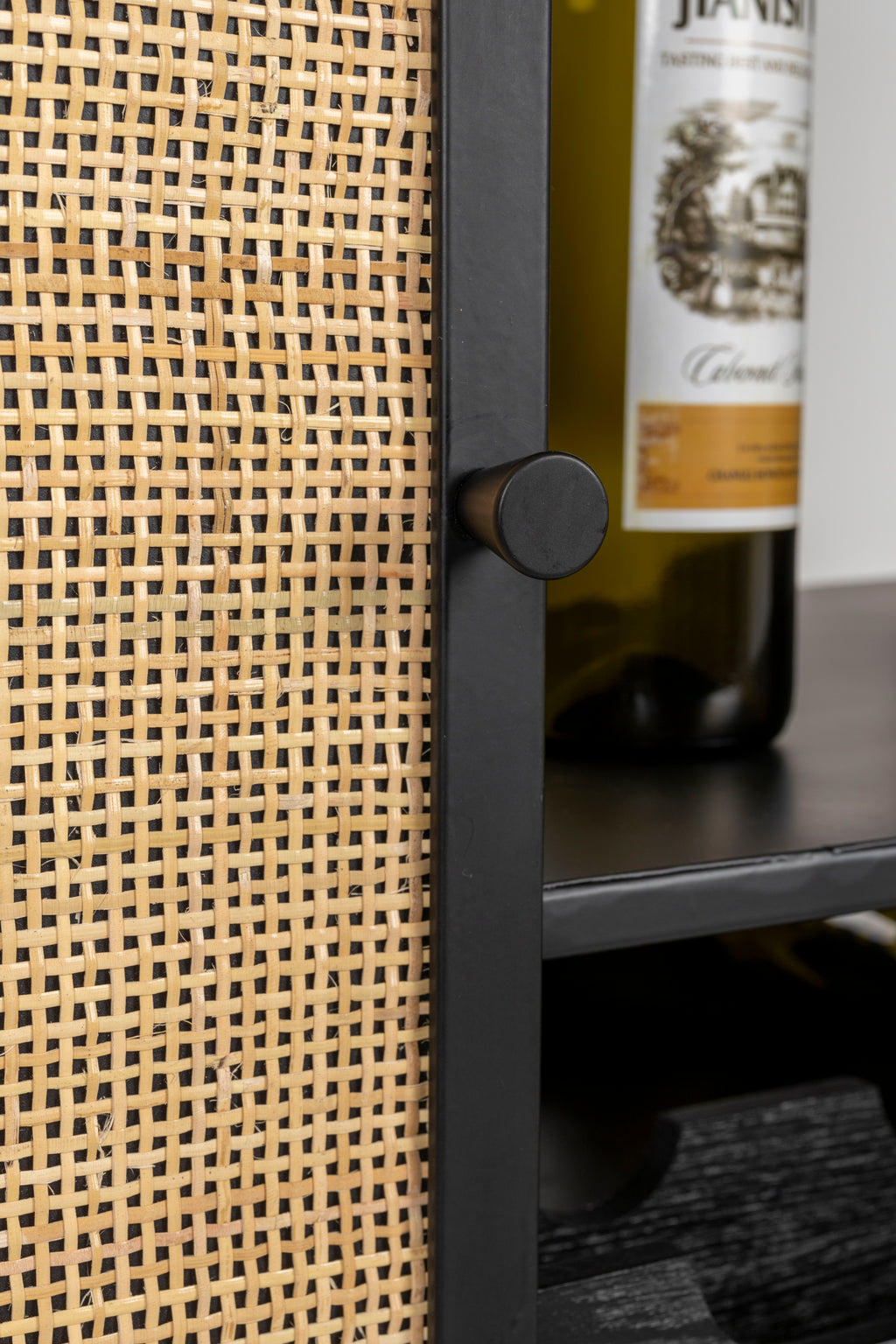 Guuji Haut - Meuble À Vin - MDF - Noir