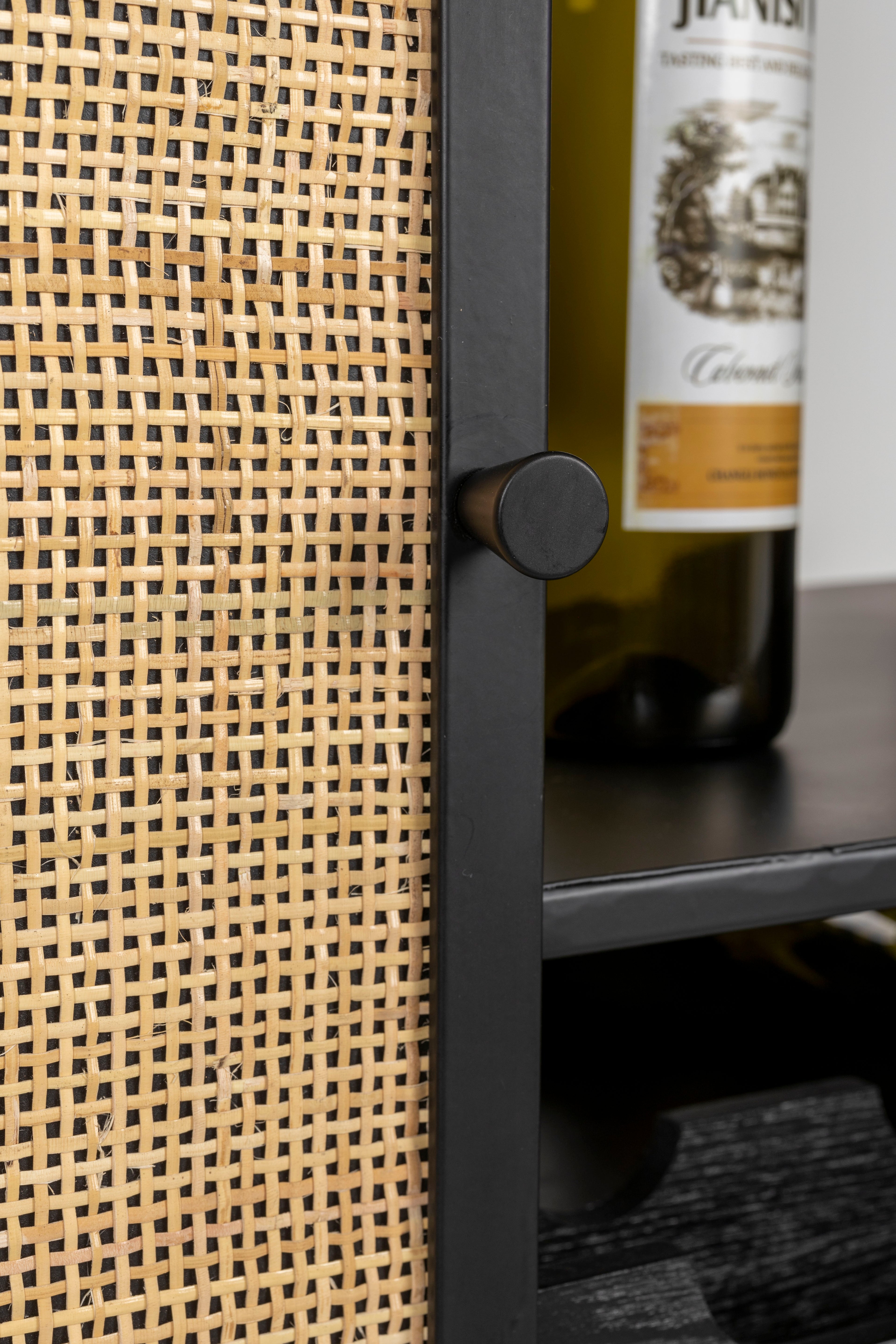 Guuji Haut - Meuble À Vin - MDF - Noir