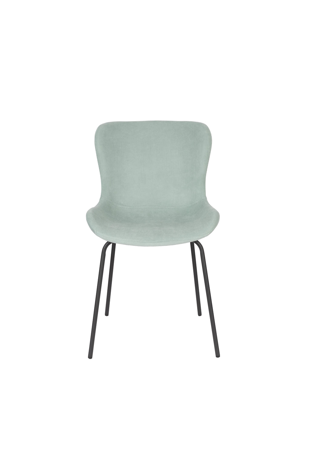 Junzo Rib - Set of 2 Dining Room Chairs - Fabric - Light Green