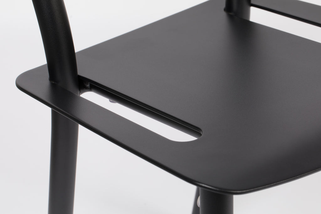 Friday - Chaise D'Extérieur - Aluminium - Noir