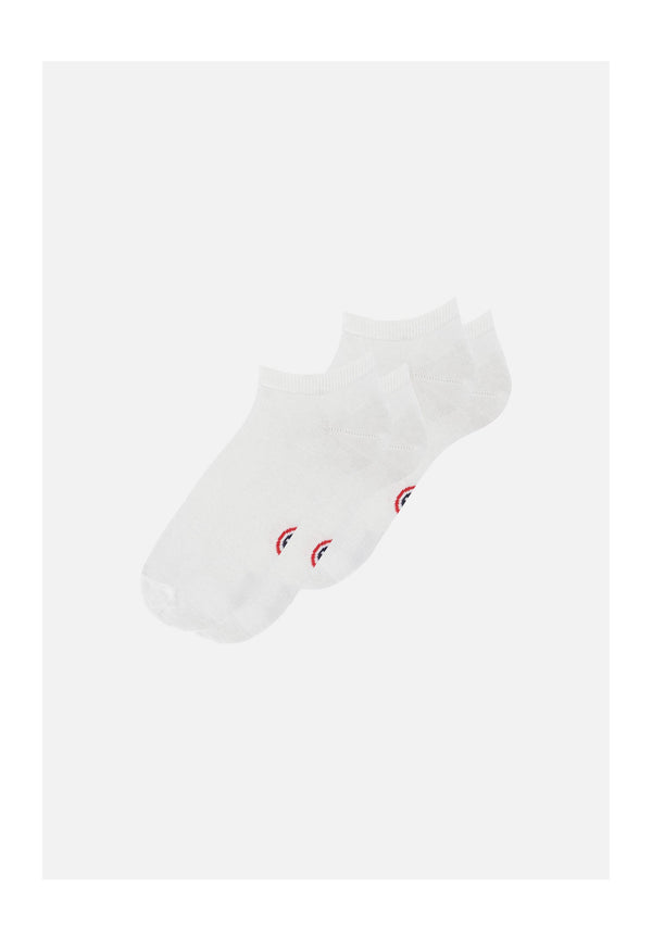 Pack De 2 Calcetines Tobilleros De Algodón - Blancos