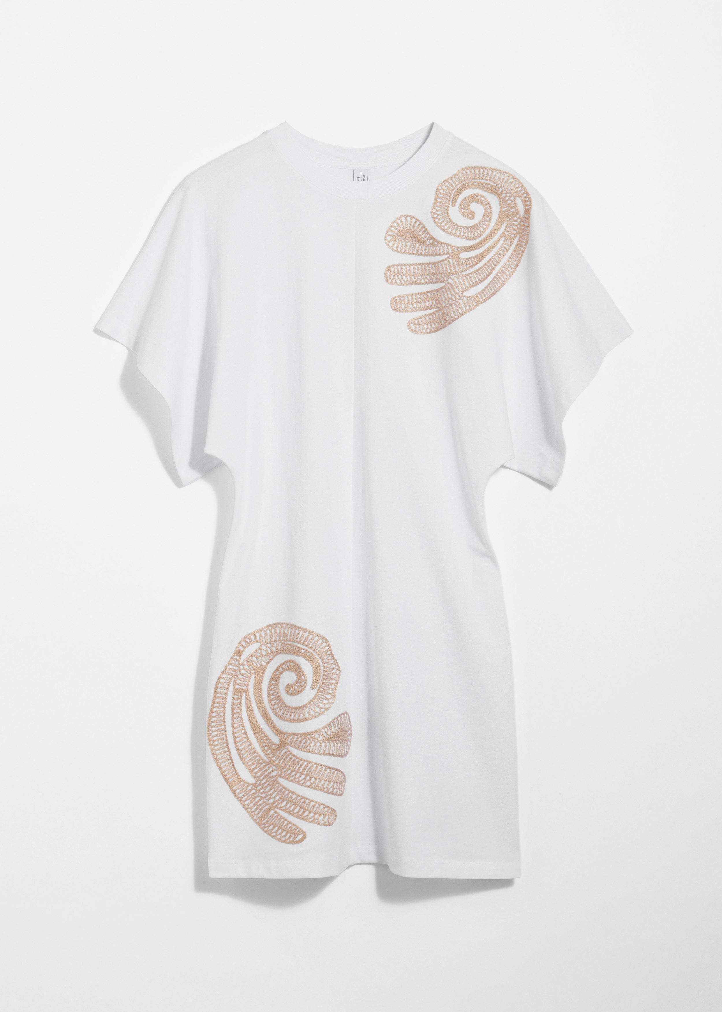 Robe Brodée Sainte Felcia - Blanche