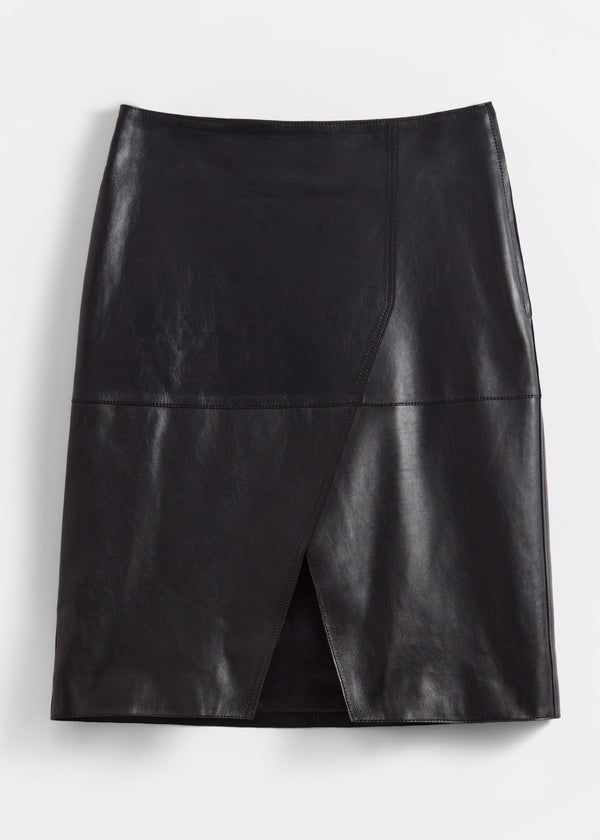 Jupe En Cuir St Davina - Noire
