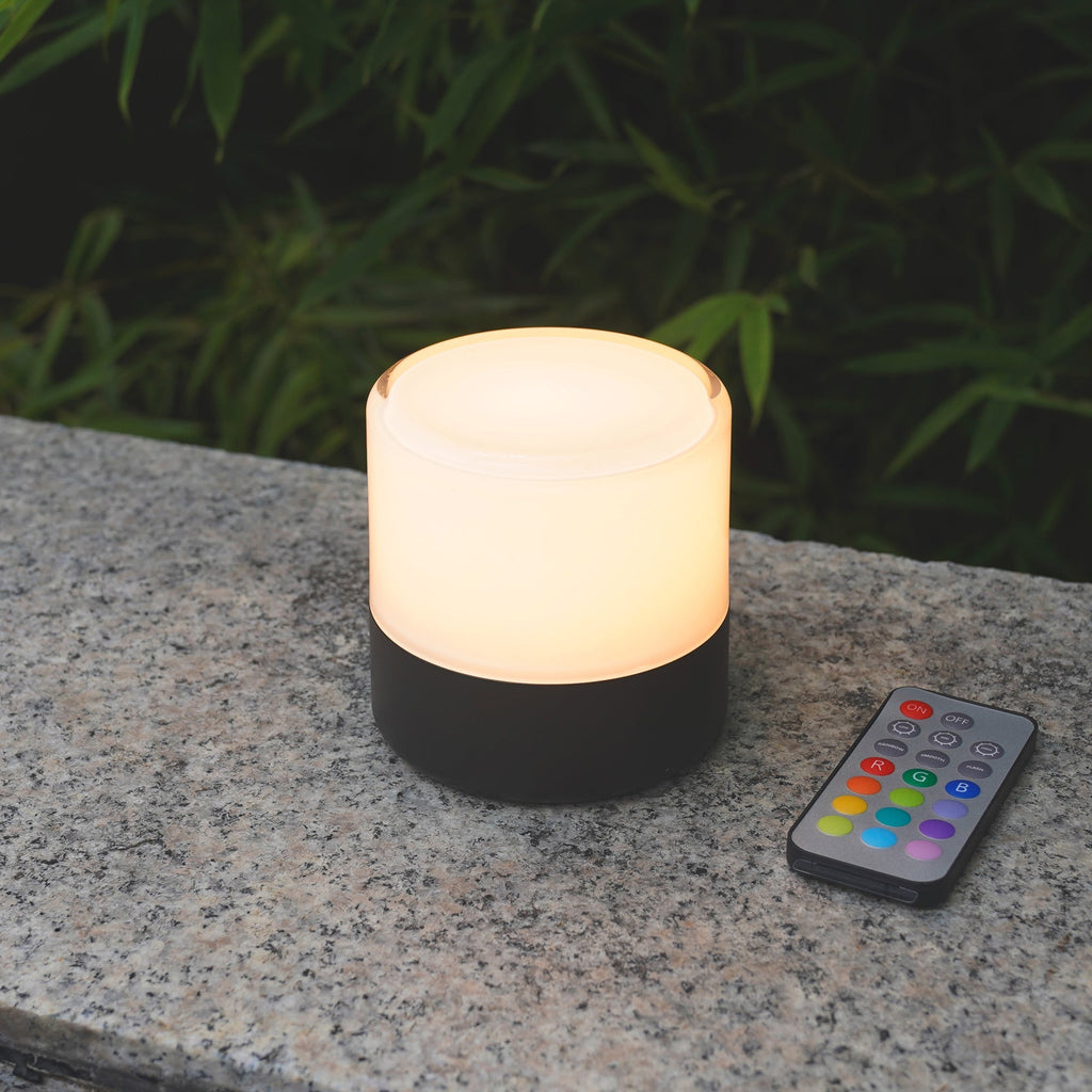 Bolo - Lampe De Table Sans Fil - Acier - Noir