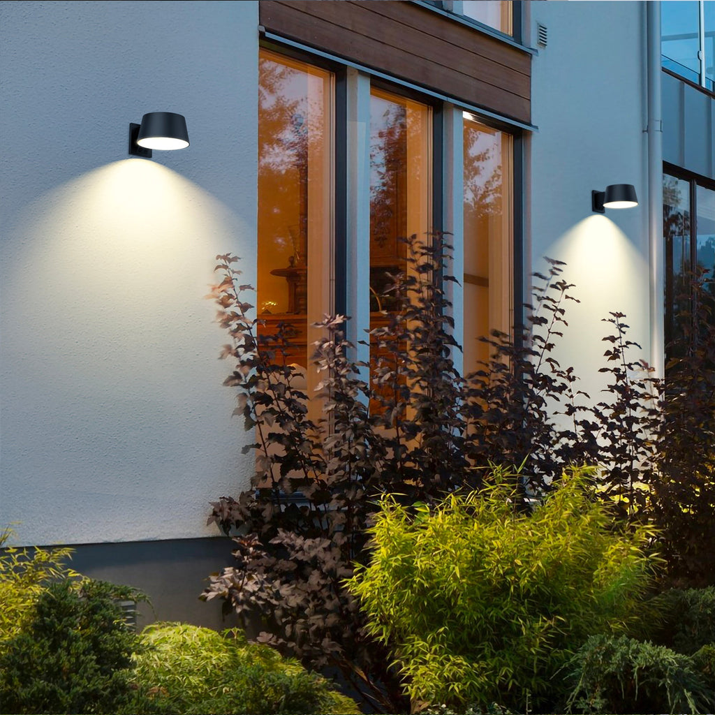 Loopin - Decorative Solar Wall Light - Steel - Black