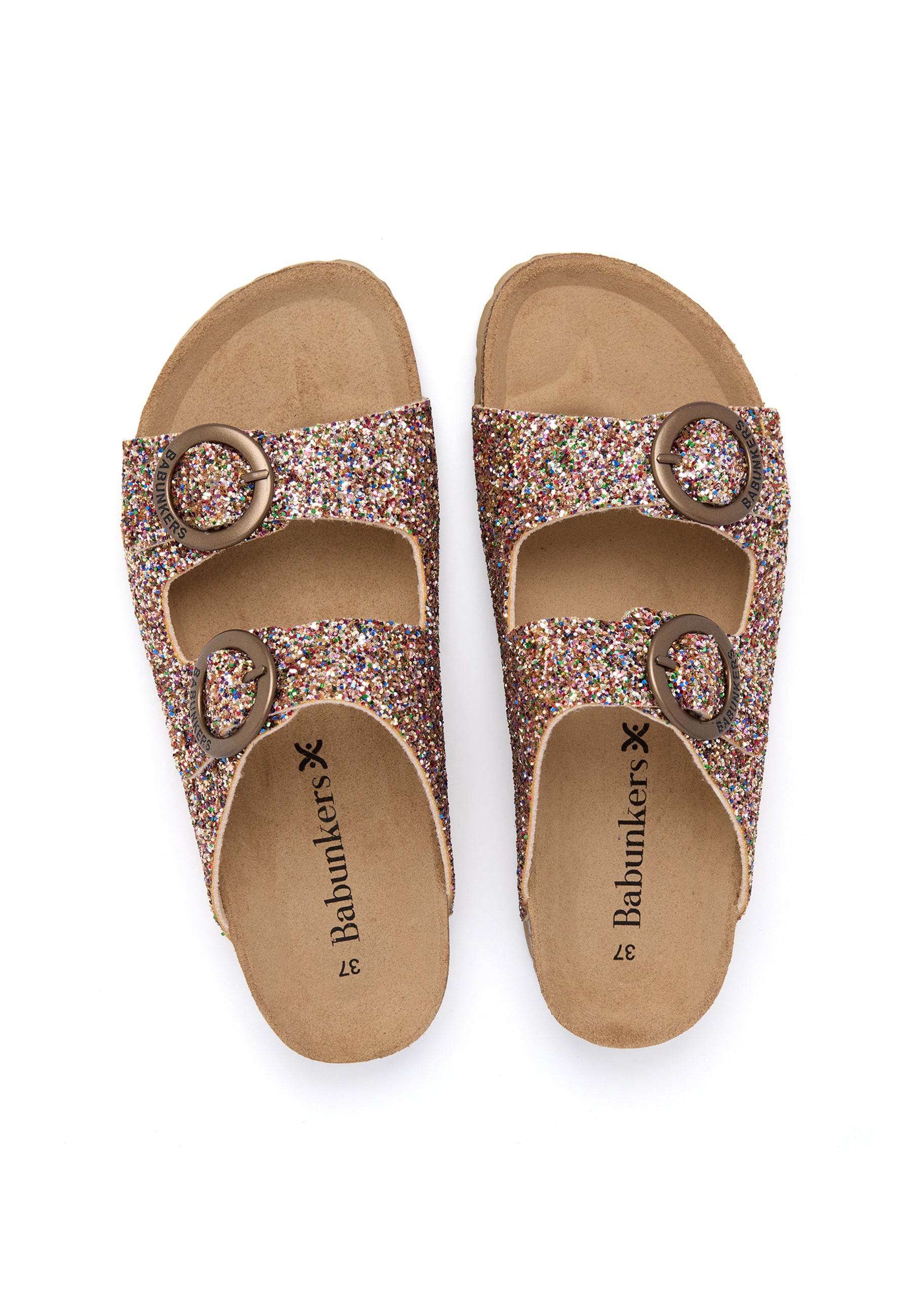 Sandalias doradas - Mujer