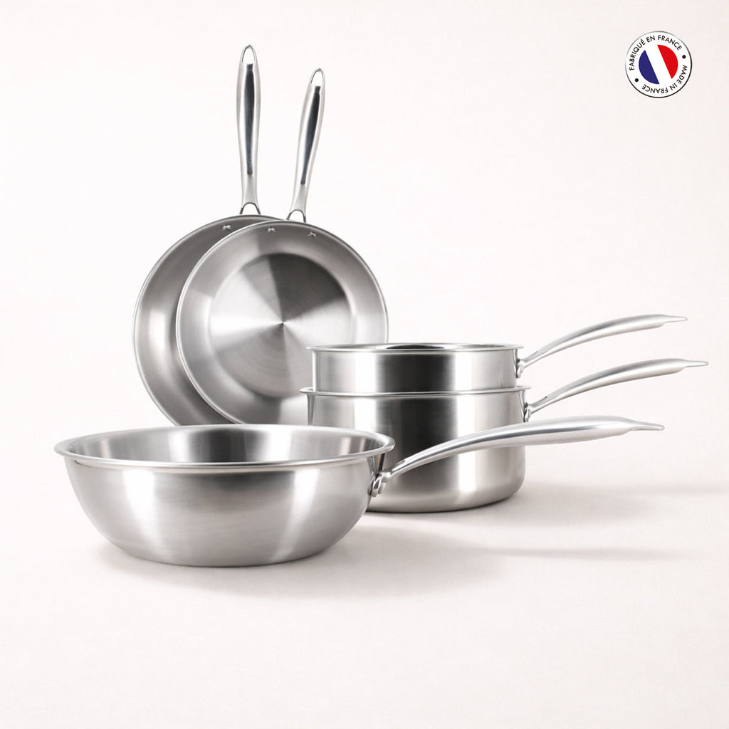 Triply - 5-Piece Set - Tri-Ply Stainless Steel 🇫🇷