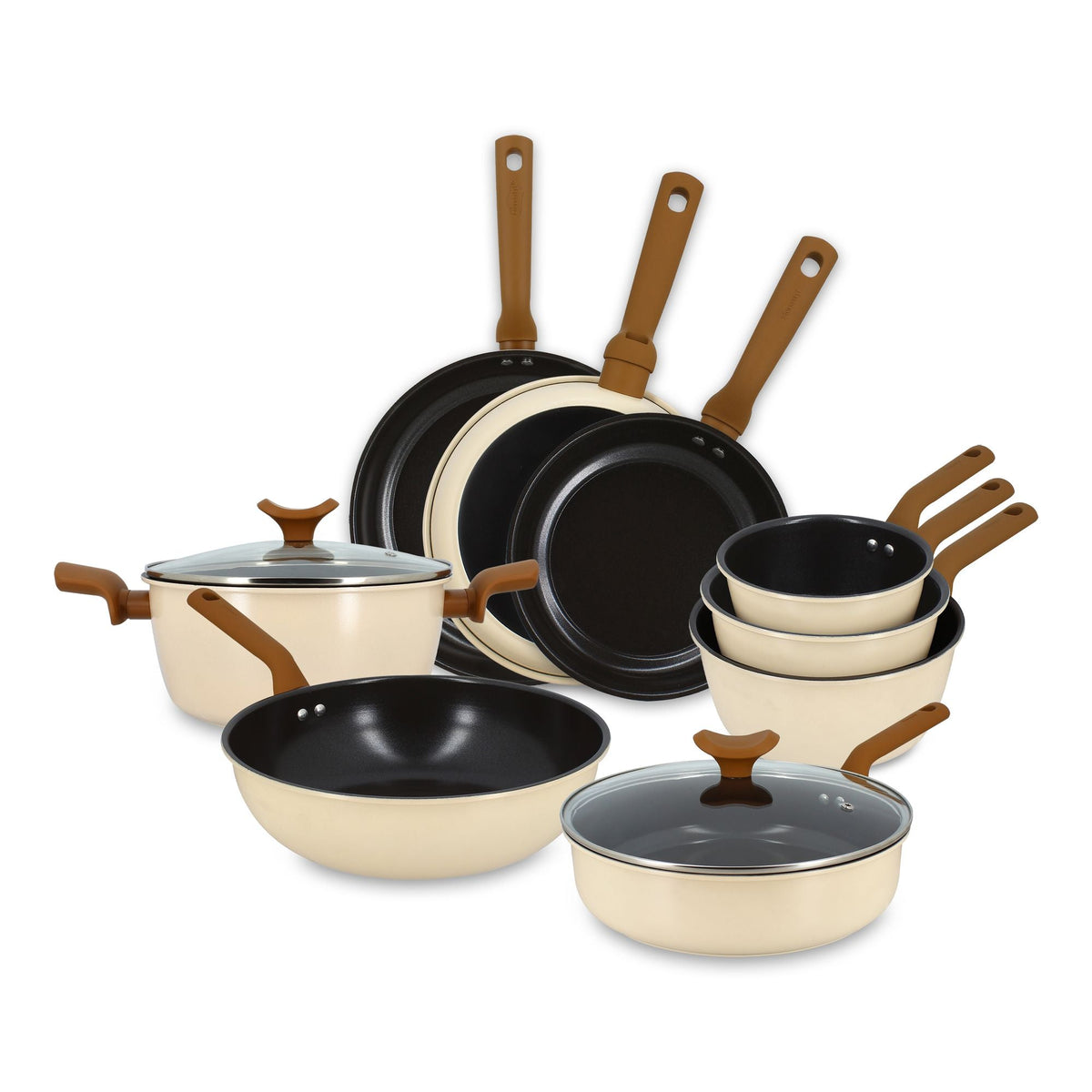 Praticook - Set Da 9 Pezzi - Acciaio Al Carbonio