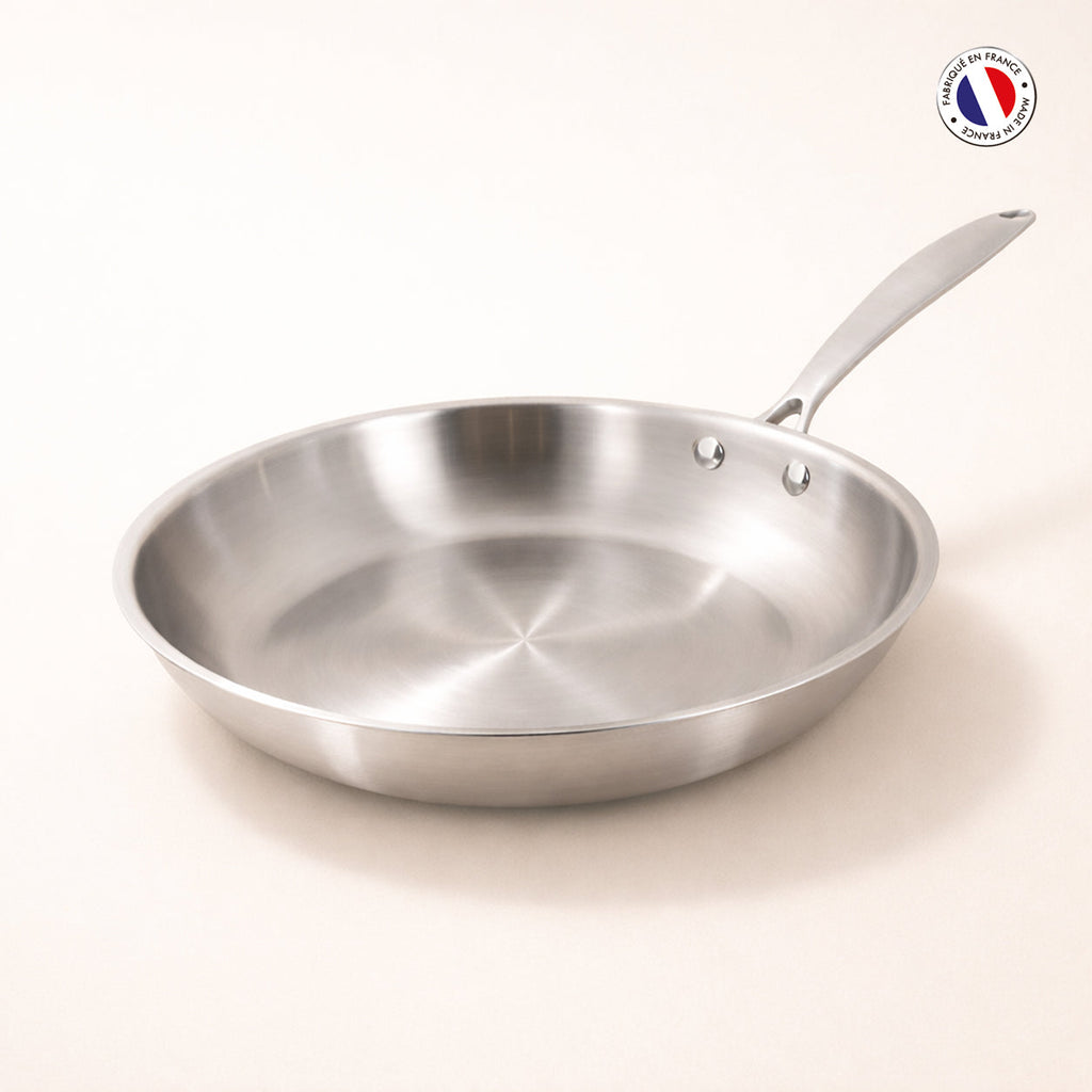 Triply - Poêle - Acier Inoxydable Triple Couche - 24 Cm 🇫🇷