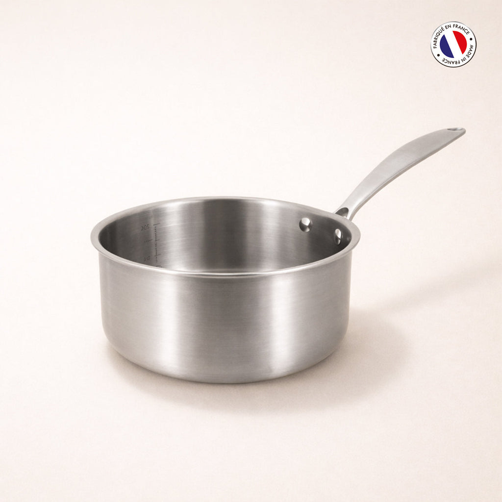 Triply - Casserole - Acier Inoxydable Triple Couche - 16 Cm 🇫🇷