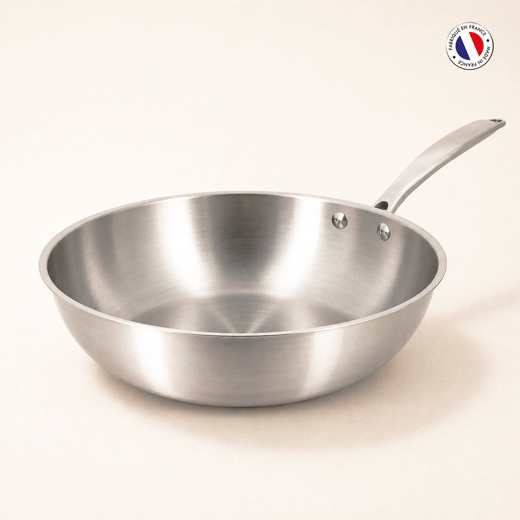 Triply - Wok - Acier Inoxydable Triple Couche - 28 Cm 🇫🇷