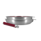 Aglaé - Set de 2 sartenes con mango extraíble - Acero inoxidable