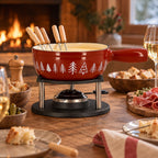 Montagne - Fondue Set With 6 Forks - Cast Iron - 1.9L