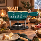 Montagne - Fondue Set With 6 Forks - Cast Iron - 1.9L