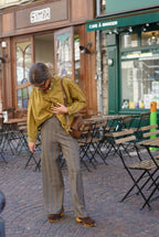 Pantalón Pablo Cuadros Marrones