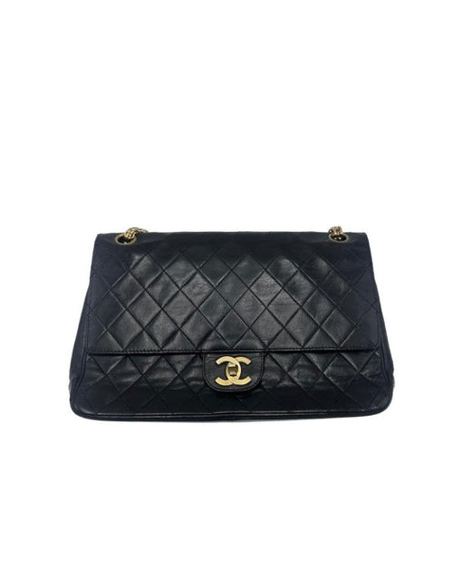 Chanel Vintage Classic Double Flap Bag Leather 25