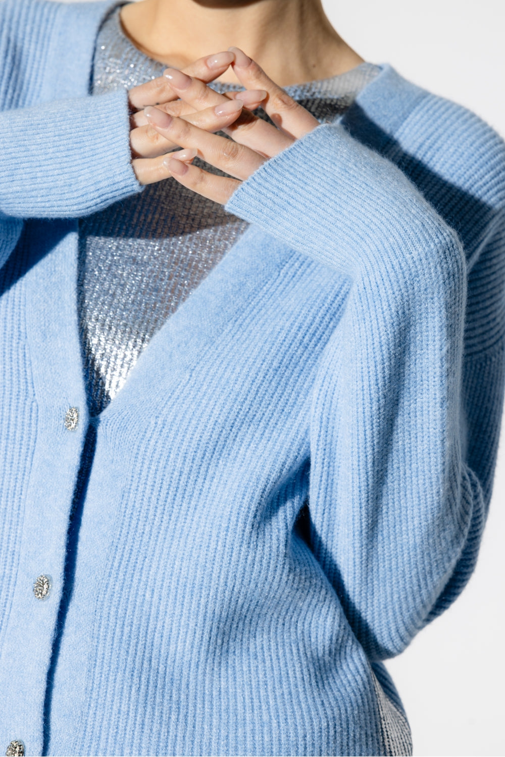 Le Cardigan Maurizio Bleu Clair