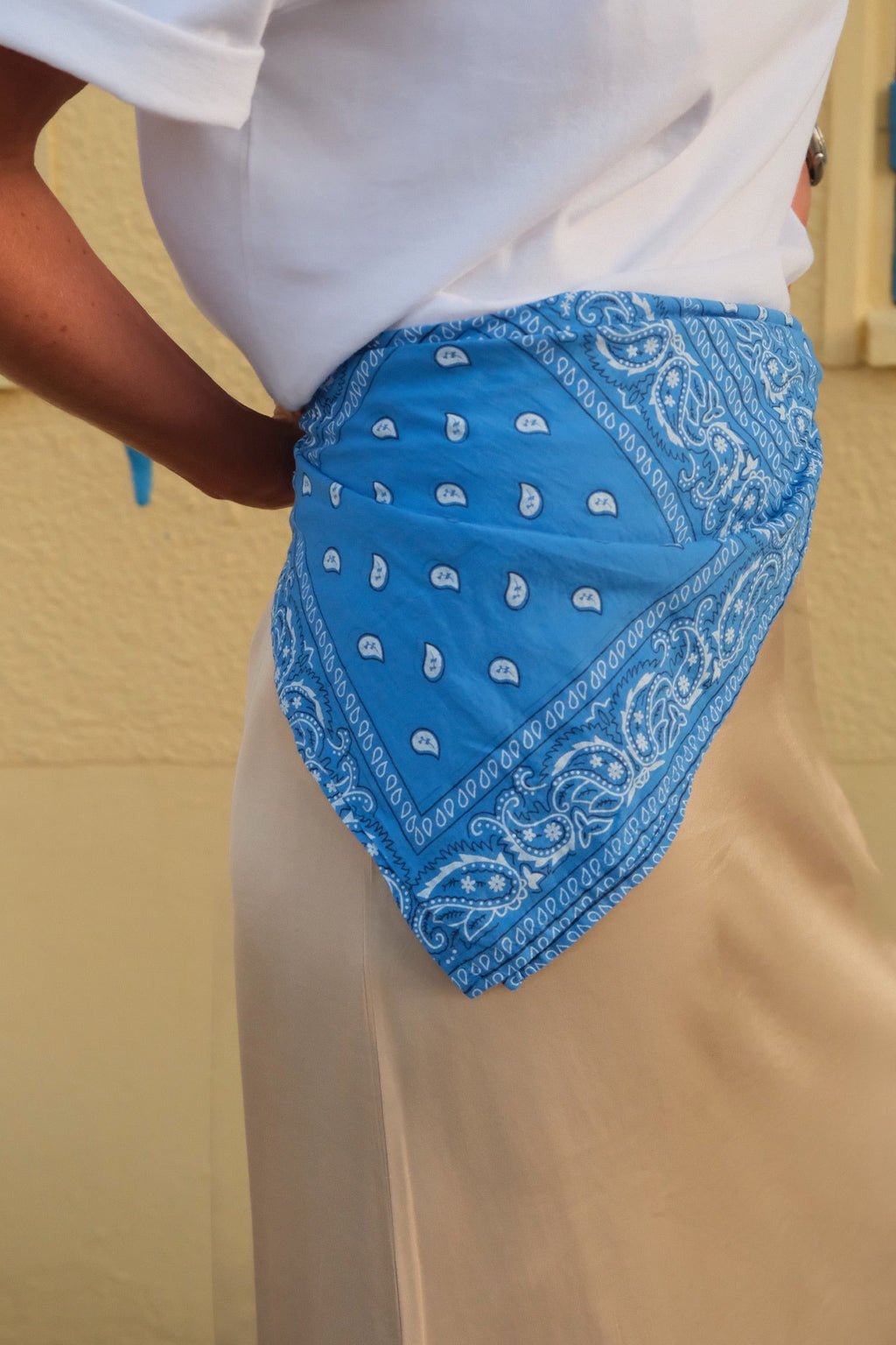 Pañuelo bandana azul