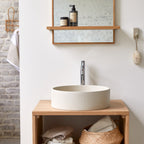 Gina - Vasque Ronde En Terrazzo - Beige