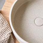 Gina - Vasque Ronde En Terrazzo - Beige