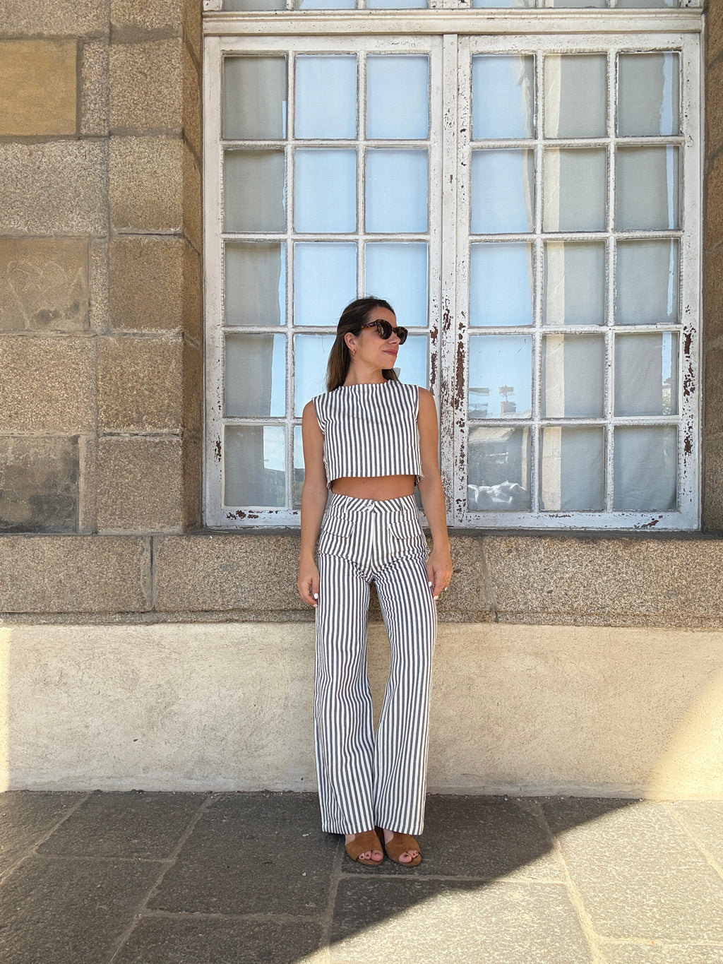 Blue Sailor Striped Trousers
