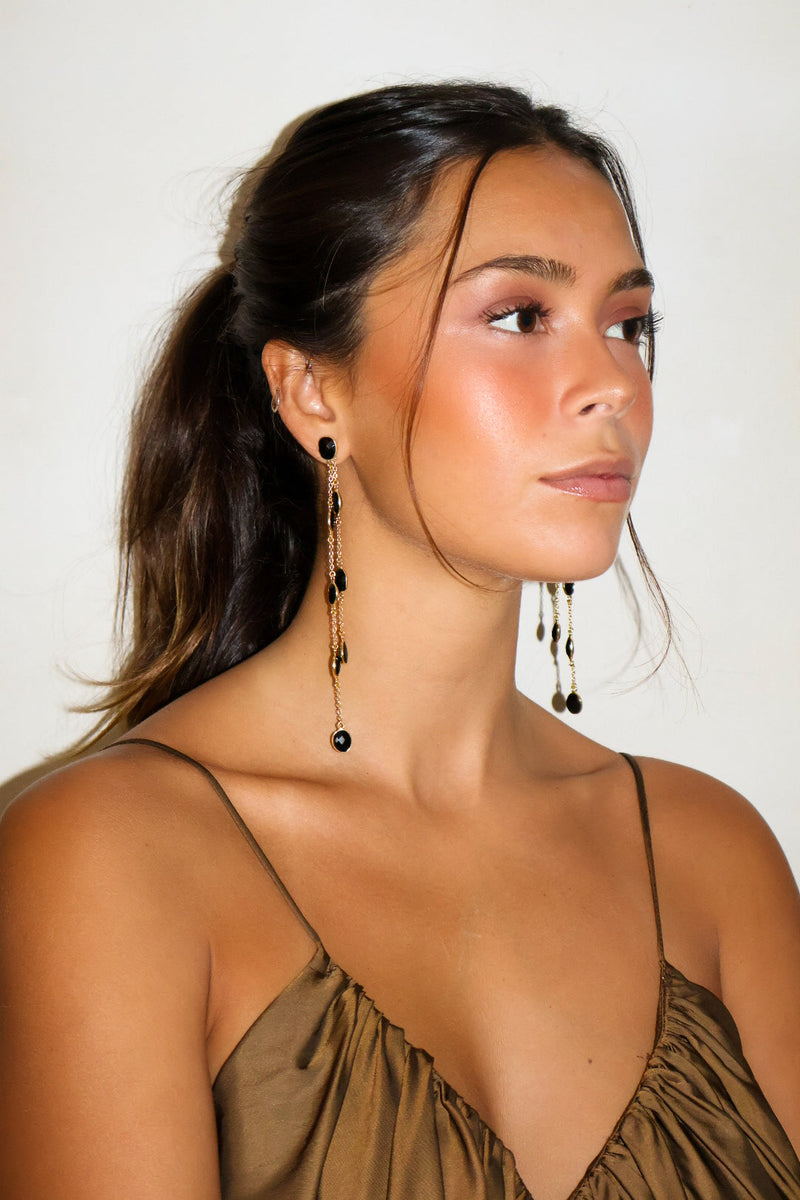 Pendientes Luna Negros