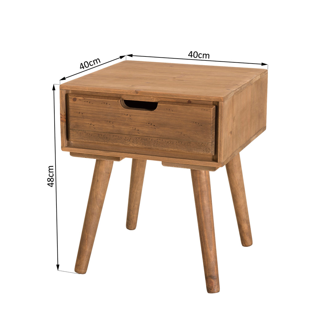 Andy – Nachttisch – Braun