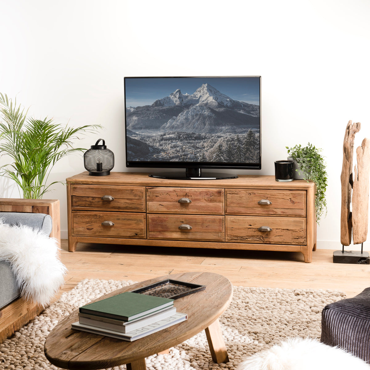 Sandy – Szafka RTV – Brązowa