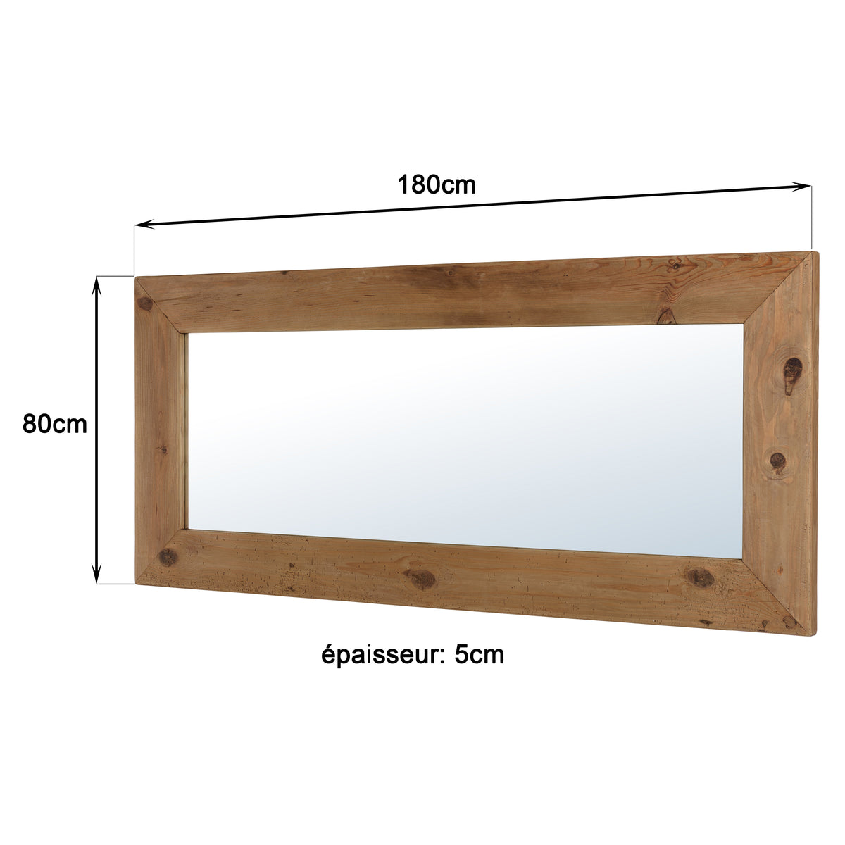Sandy - Miroir - Marron