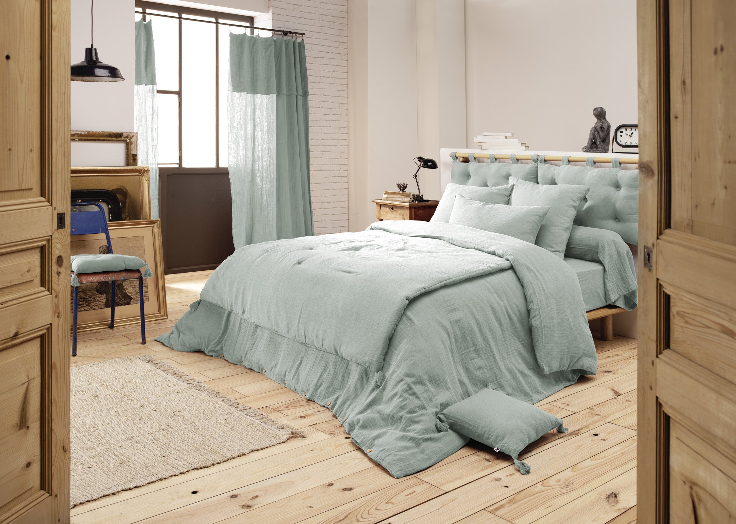 Gaïa - Bed Runner - Eucalyptus