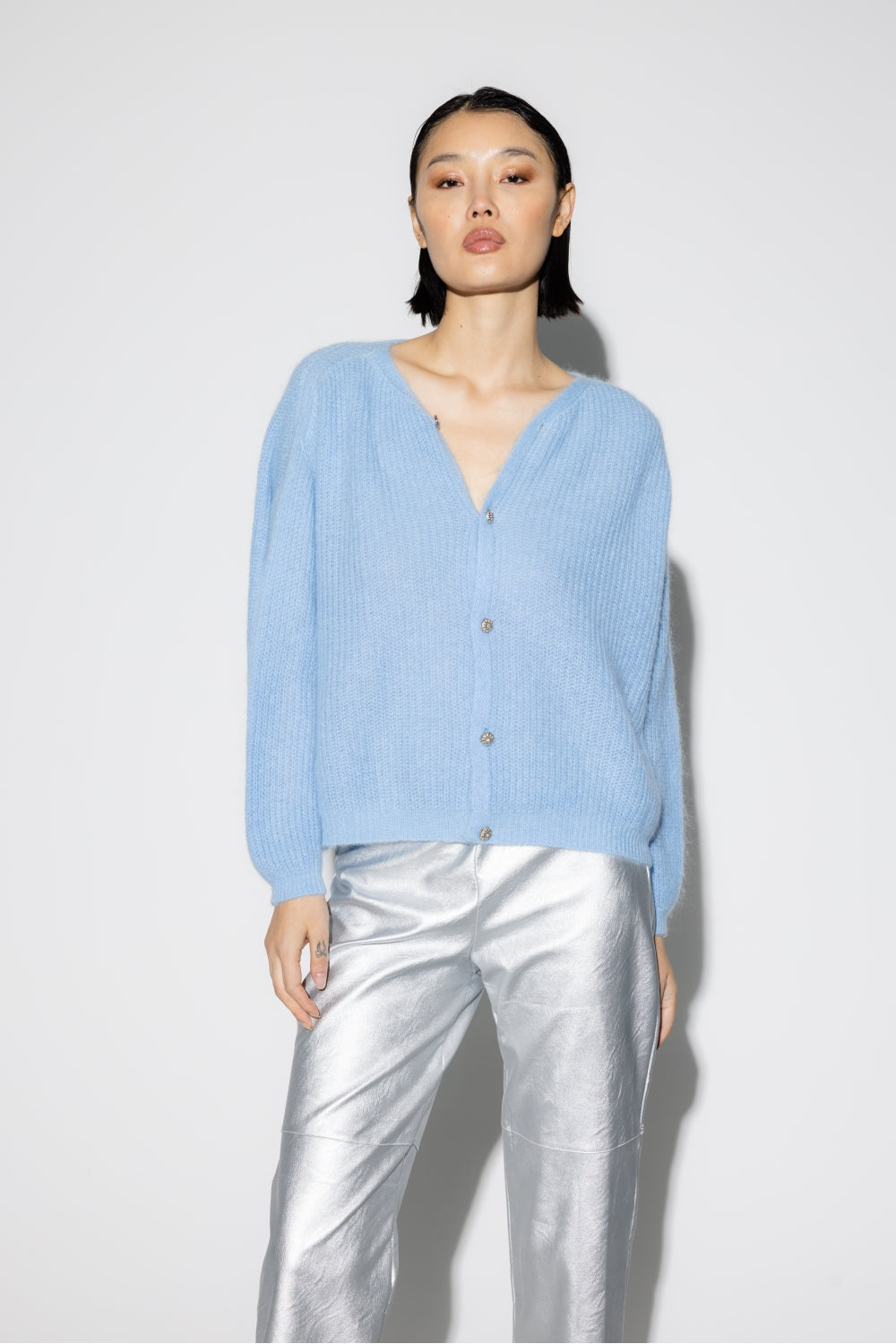 Le Cardigan Angelo Bleu Clair