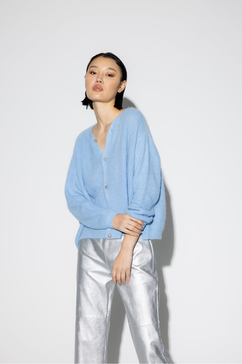 Le Cardigan Angelo Bleu Clair