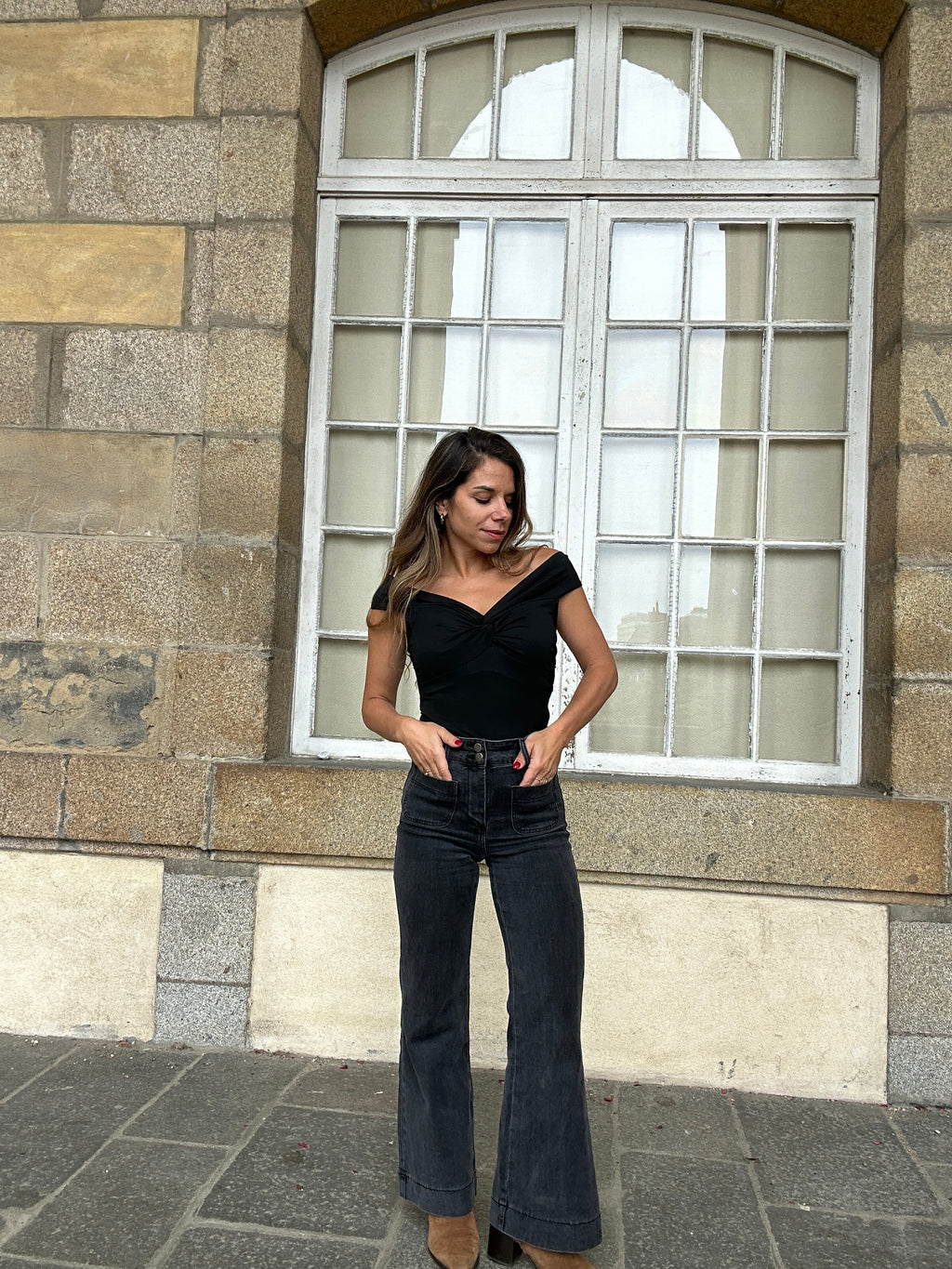 Top Carla Noir