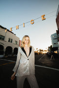 Le Blazer Blondie Gris A  Paillettes