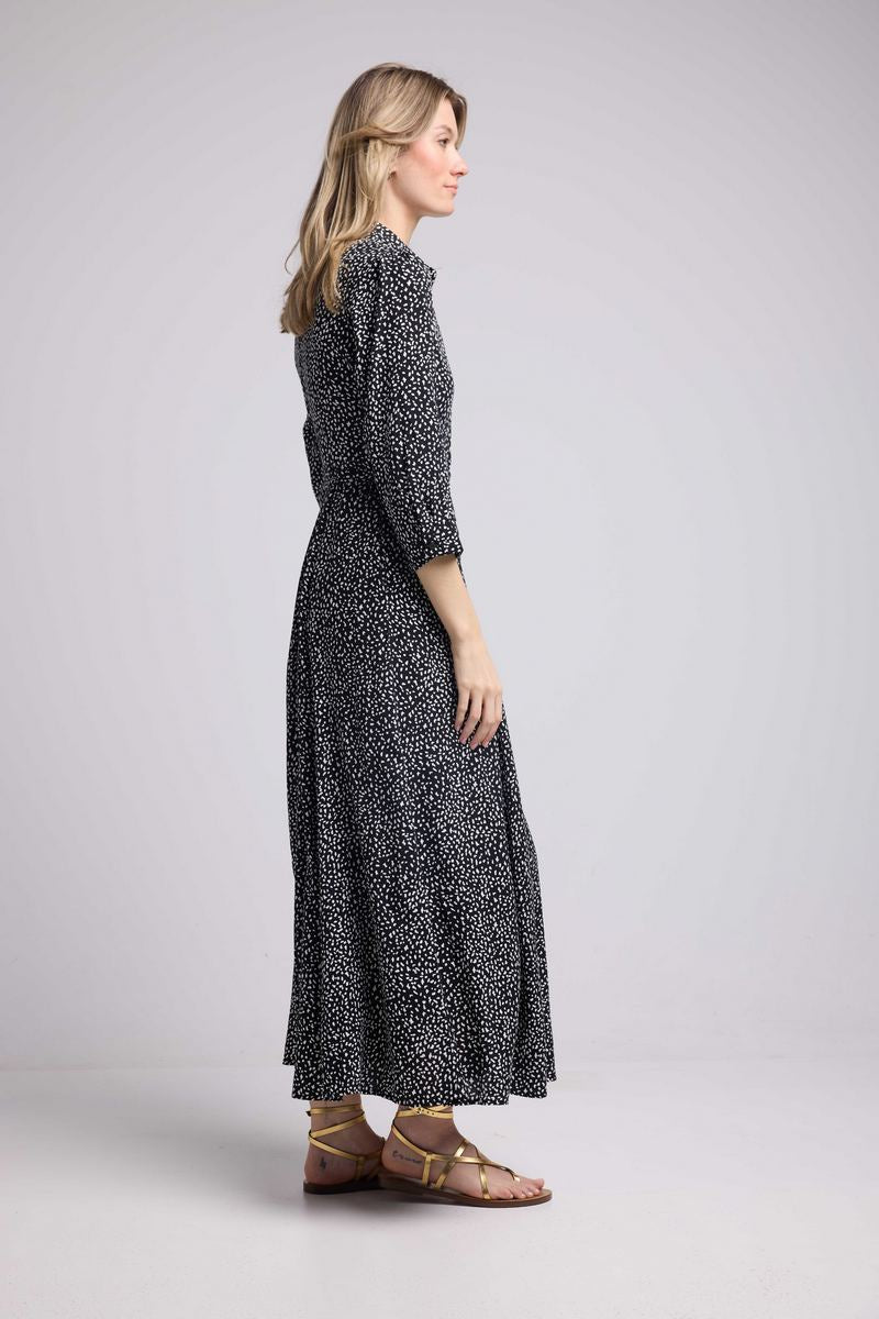 Long Sleeve Long Dress - Black