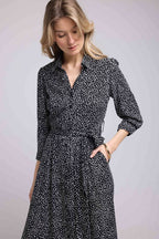 Long Sleeve Long Dress - Black