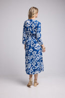 Robe Longue Manches Longues - Navy