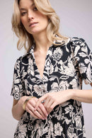 Robe Longue Manches Courtes - Noir