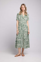 Long Short Sleeve Dress - Khaki
