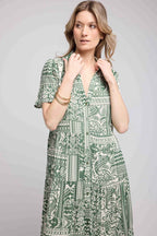 Long Short Sleeve Dress - Khaki