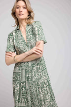 Long Short Sleeve Dress - Khaki