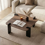 Marais Coffee Tables - Walnut / Black Wood