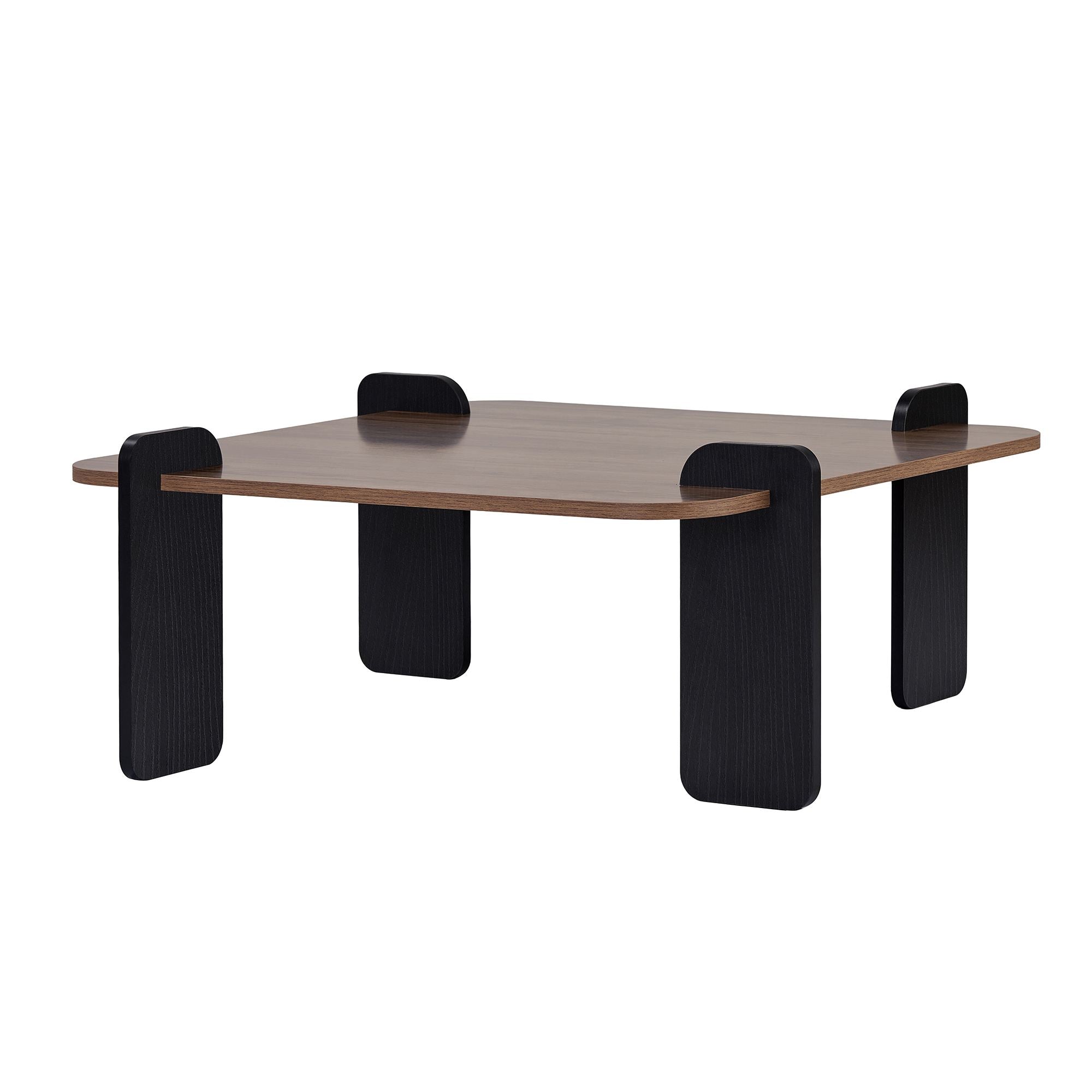 Marais Coffee Tables - Walnut / Black Wood