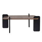 Marais Coffee Tables - Walnut / Black Wood