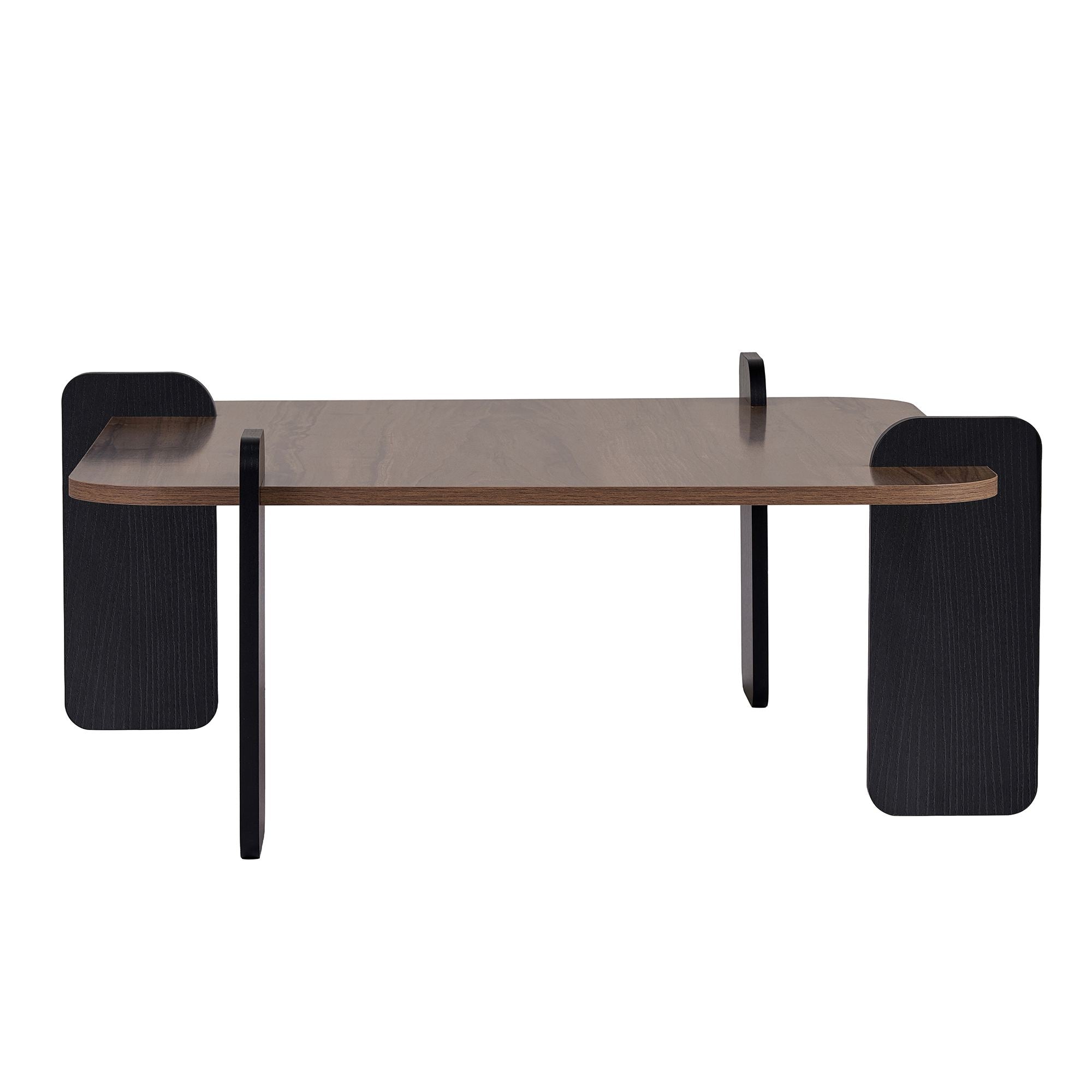 Marais Coffee Tables - Walnut / Black Wood